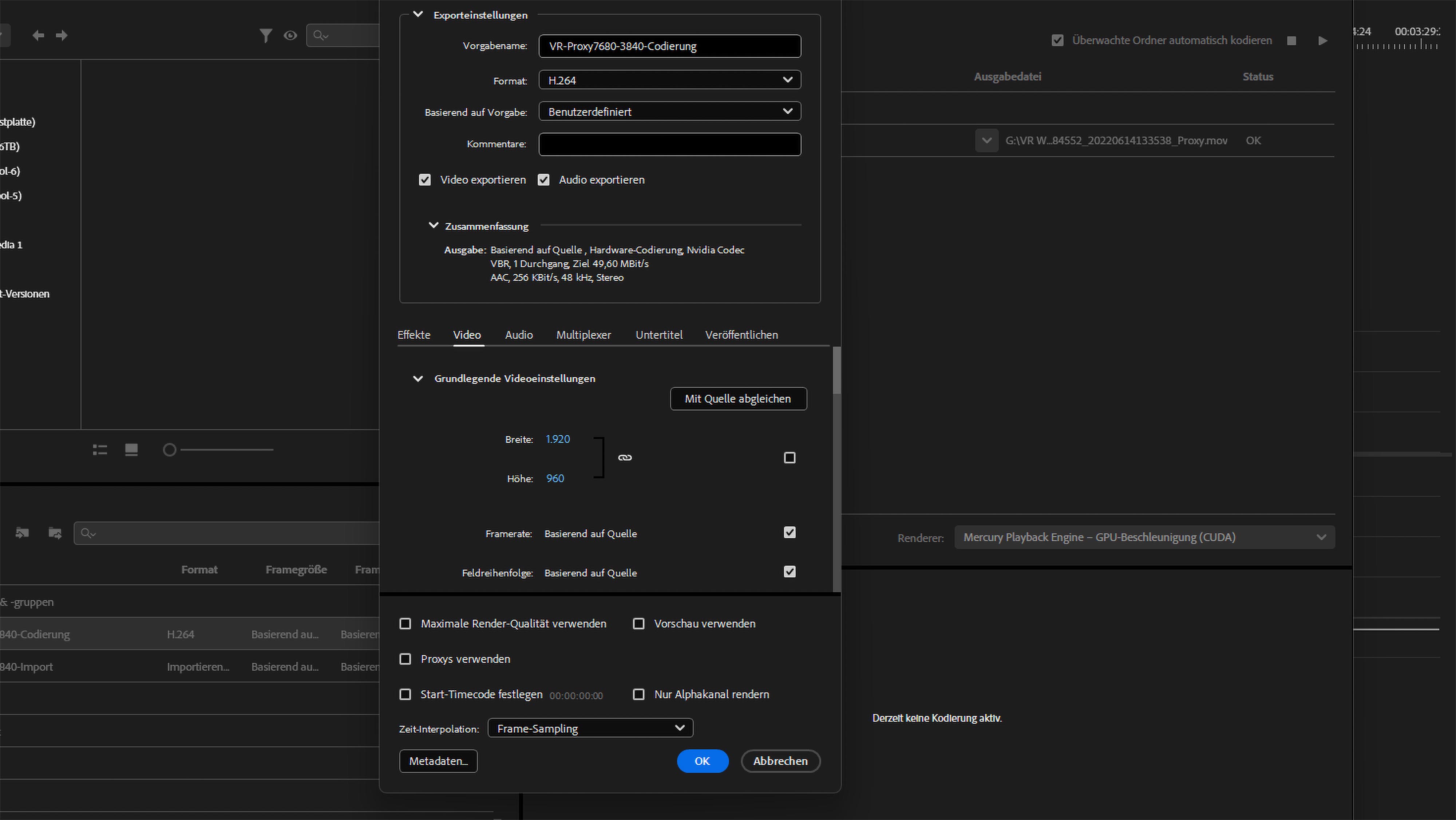 Premiere Encoder Proxy 4000